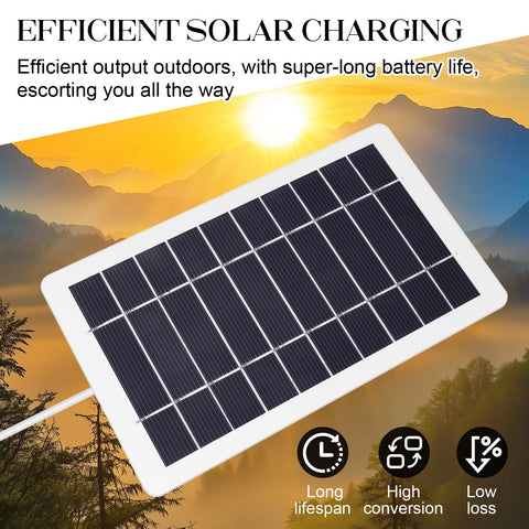 YESSZ USB Solar Panel Charger packaged for travel