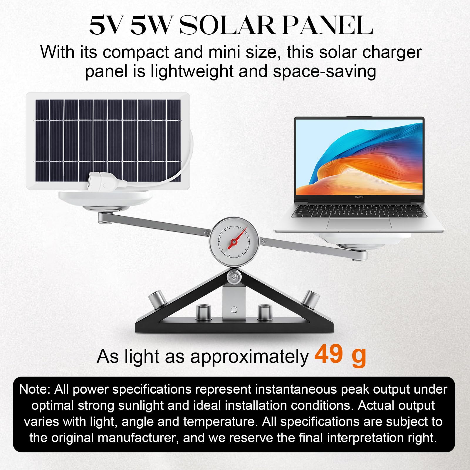 YESSZ USB Solar Panel Charger under sunlight for charging