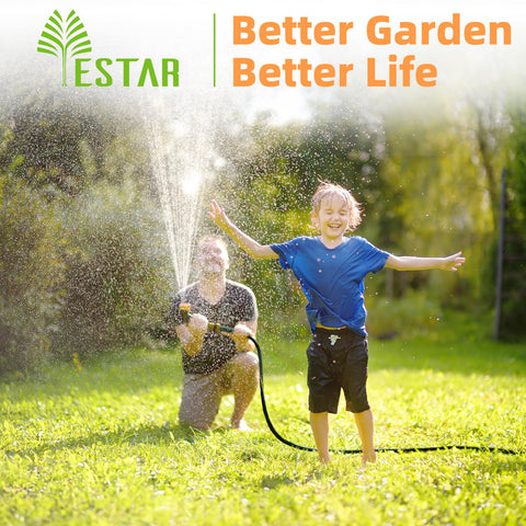 YESTAR 100 ft five-eighth inch hose provides ample reach for large spaces.