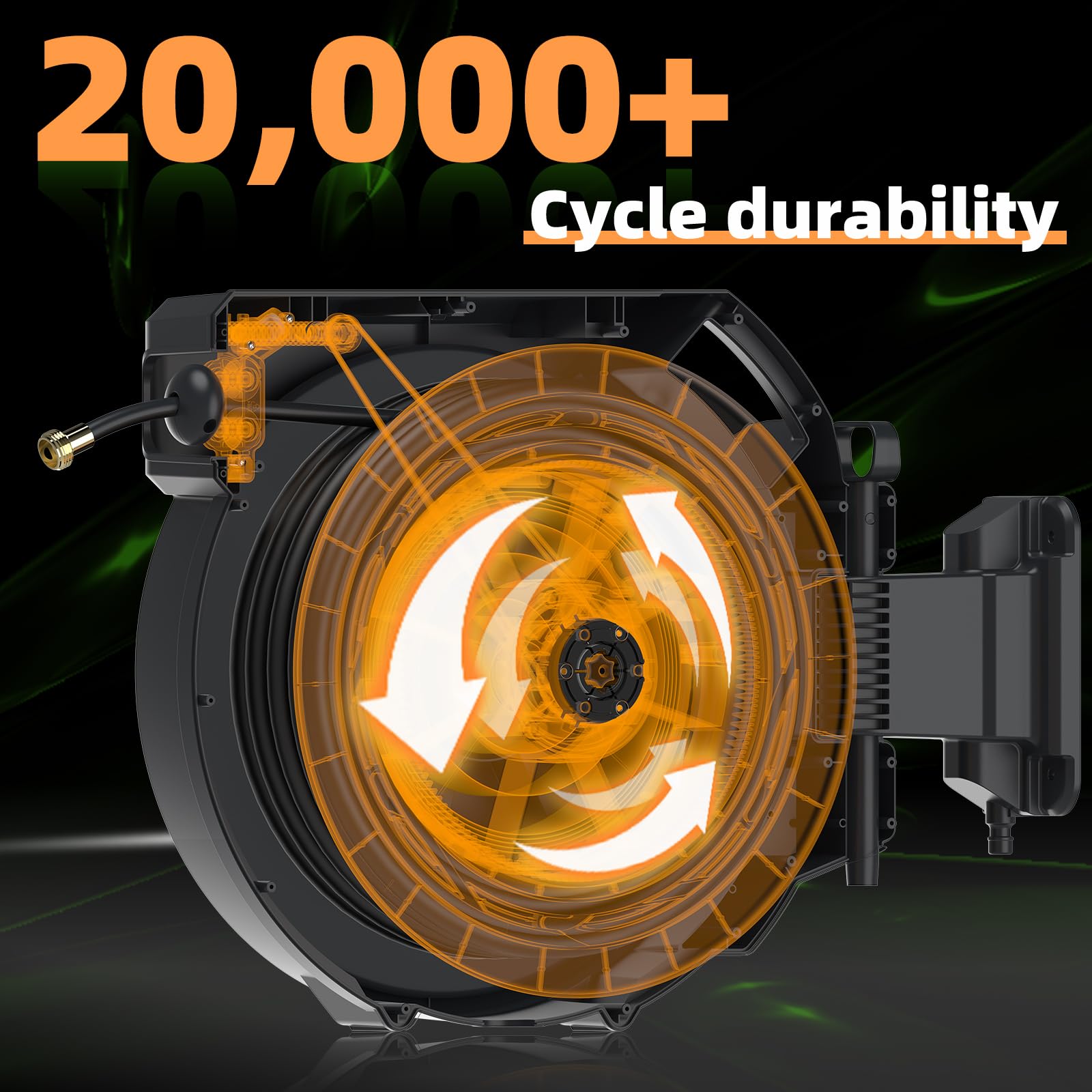 YESTAR any-length lock keeps hose at desired length for efficient watering.