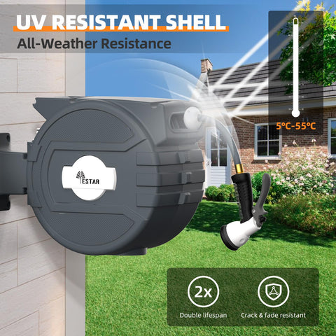 YESTAR reel demonstrates burst pressure up to 360 PSI for robust cleaning.
