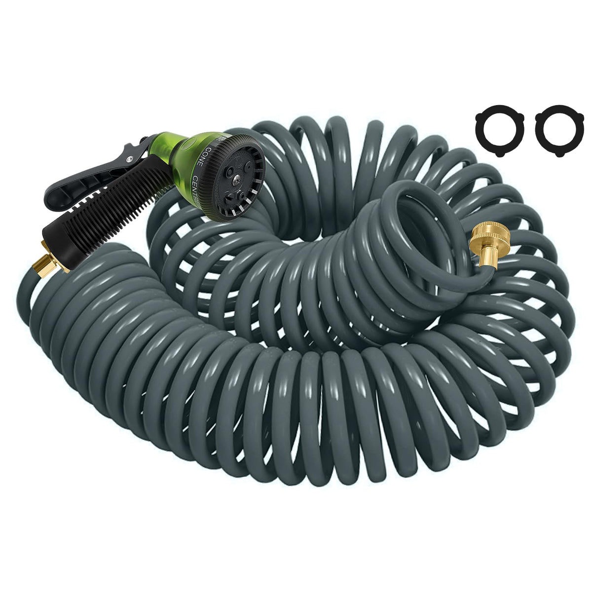 YESTAR coil hose 50ft coil demonstrates easy storage in tight spaces
