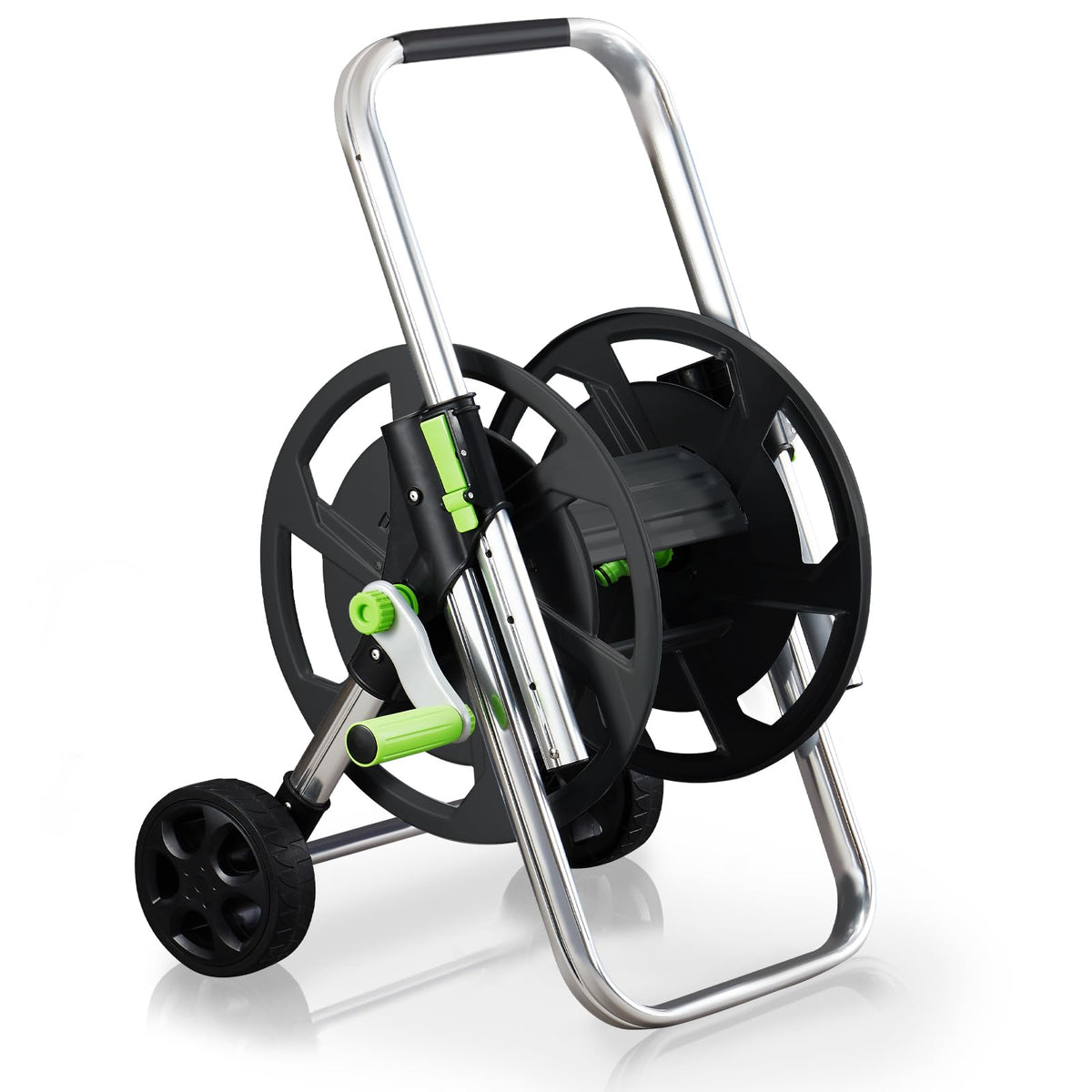 YESTAR garden hose reel cart with 75-150 ft capacity for flexible watering tasks.