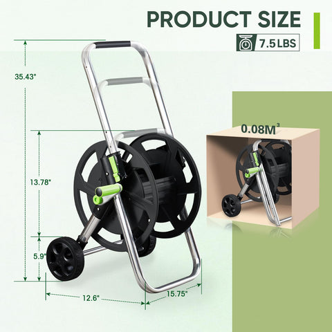 YESTAR assembly video guide for quick setup of the hose reel cart.