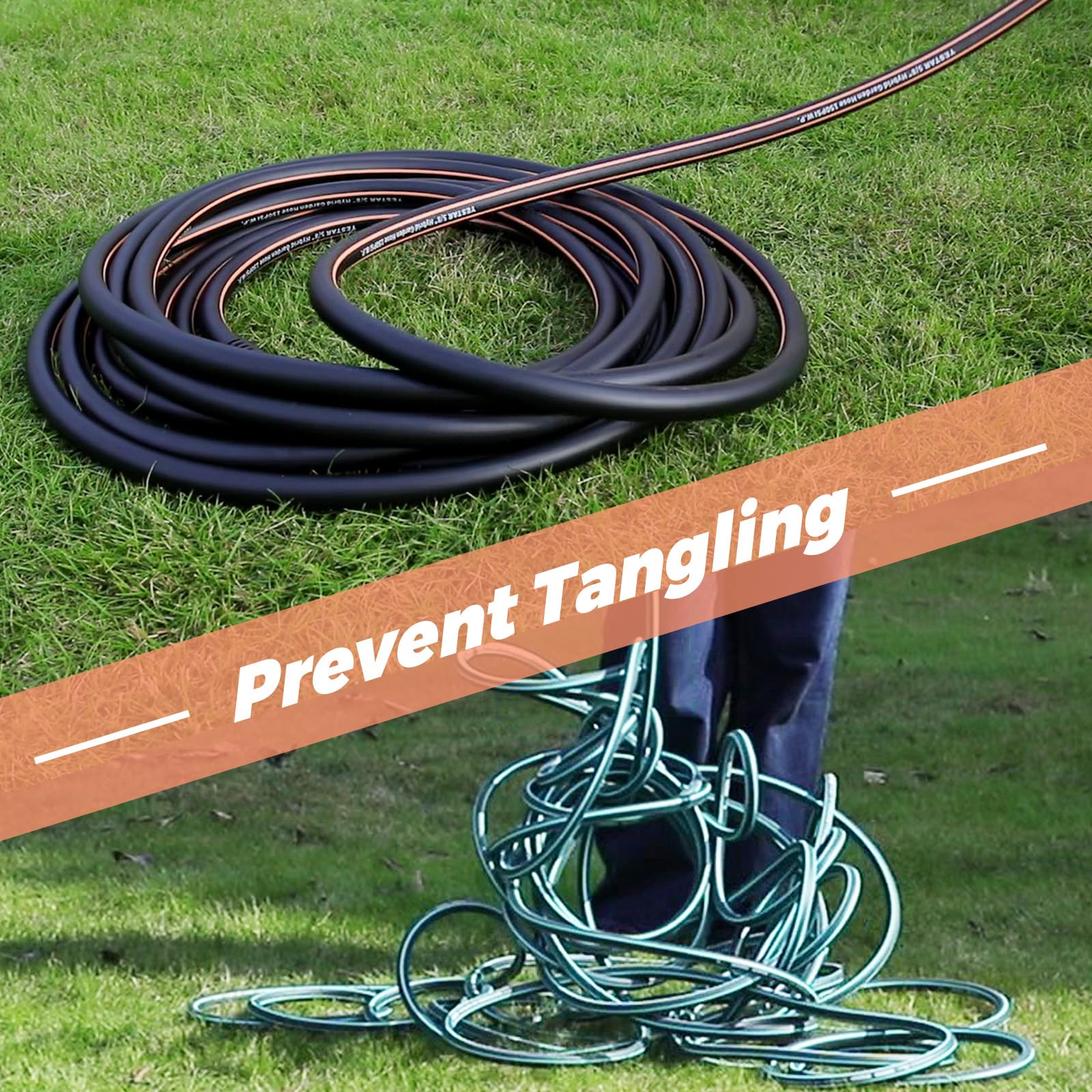 YESTAR kink-free flexibility enables easy use in tight spaces around plants.