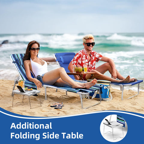 Yestomo 14-inch ground clearance enables face-down sunbathing without sun glare.