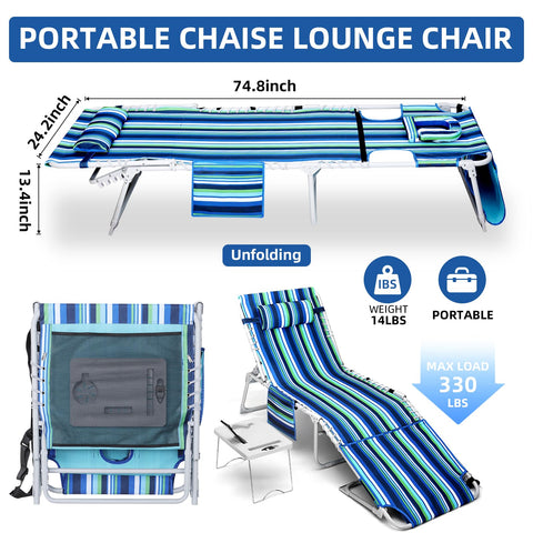 Yestomo 5-position recliner backrest adjustment for personalized lounging.