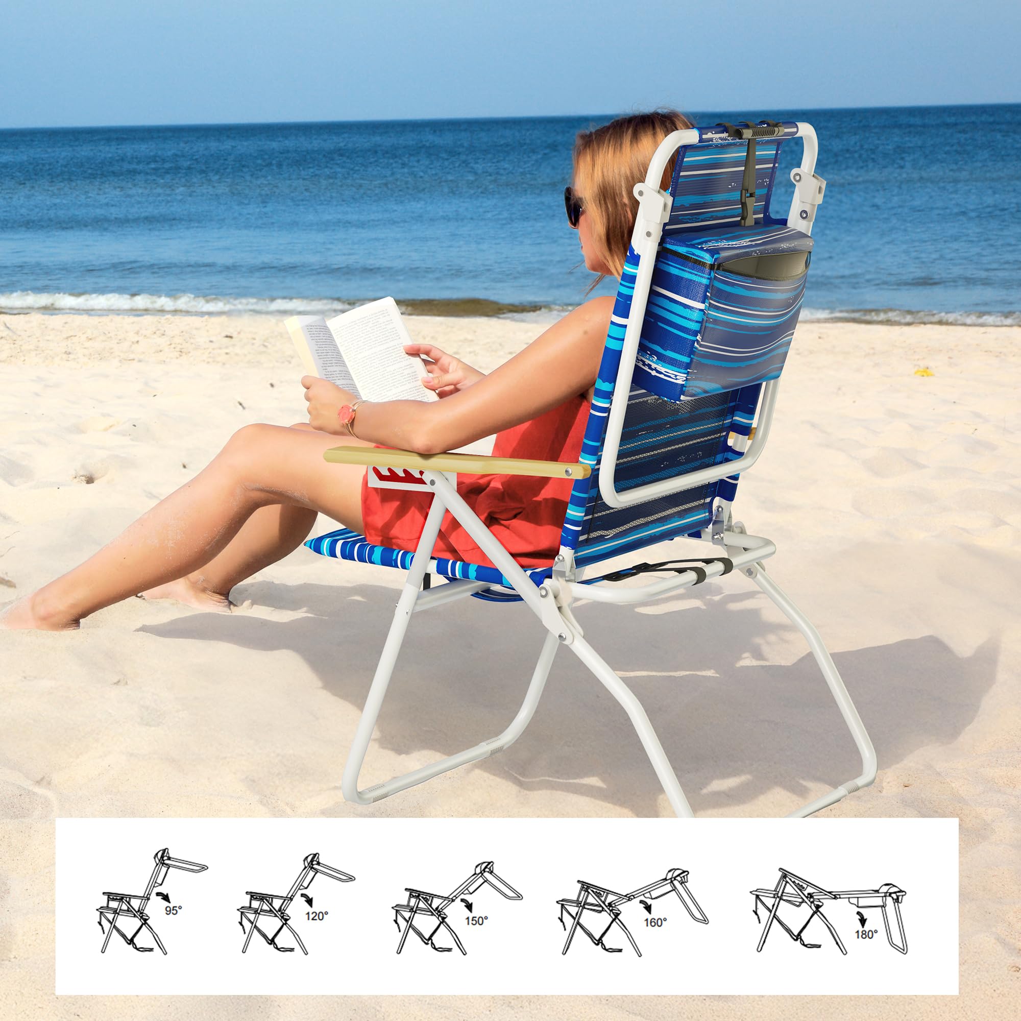 Yestomo large cooler pouch keeps drinks cold during hot beach days
