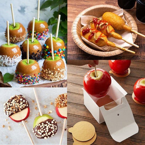 YESTOO caramel-apple stick 5mm thick for thick chocolate shells