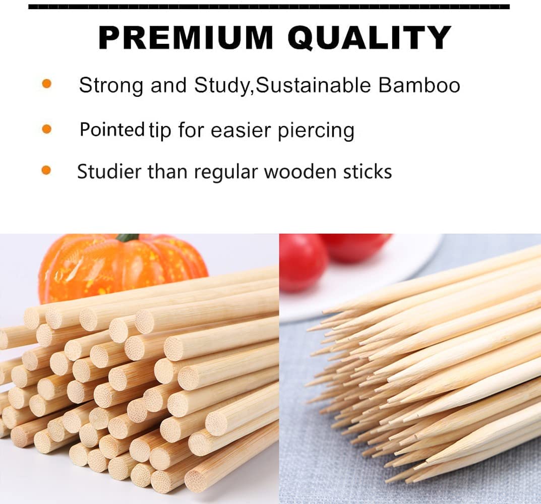 YESTOO heavy-duty bamboo skewer ideal for corn dogs and grilled meat