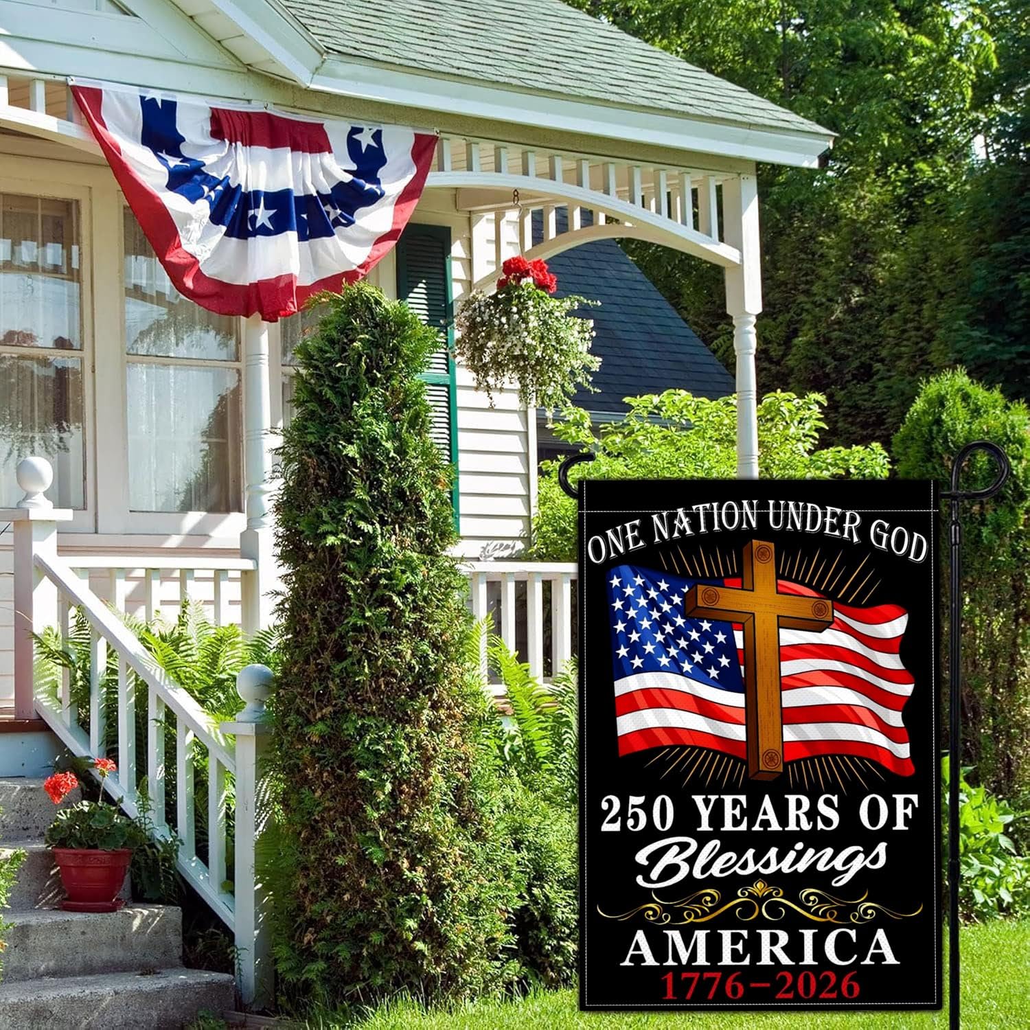Yesuavt 12x18 outdoor flag fabric detail and durability
