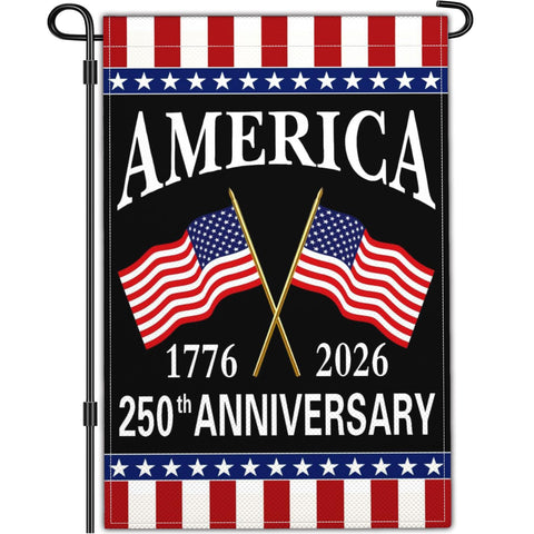 Yesuavt 250-year America flag, 12x18, outdoor fluttering for festive curb decor