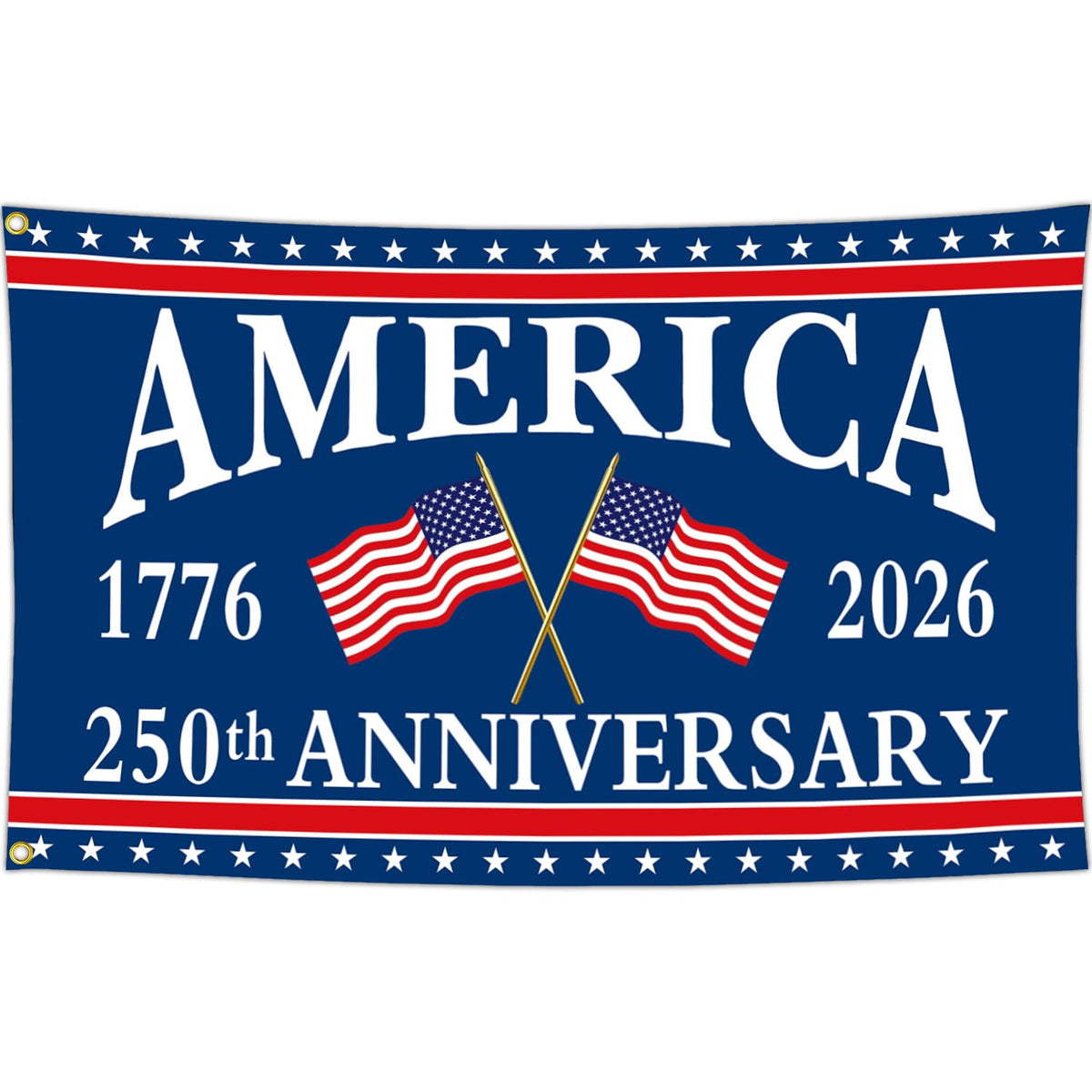 Yesuavt 250th anniversary flag front view for outdoor display