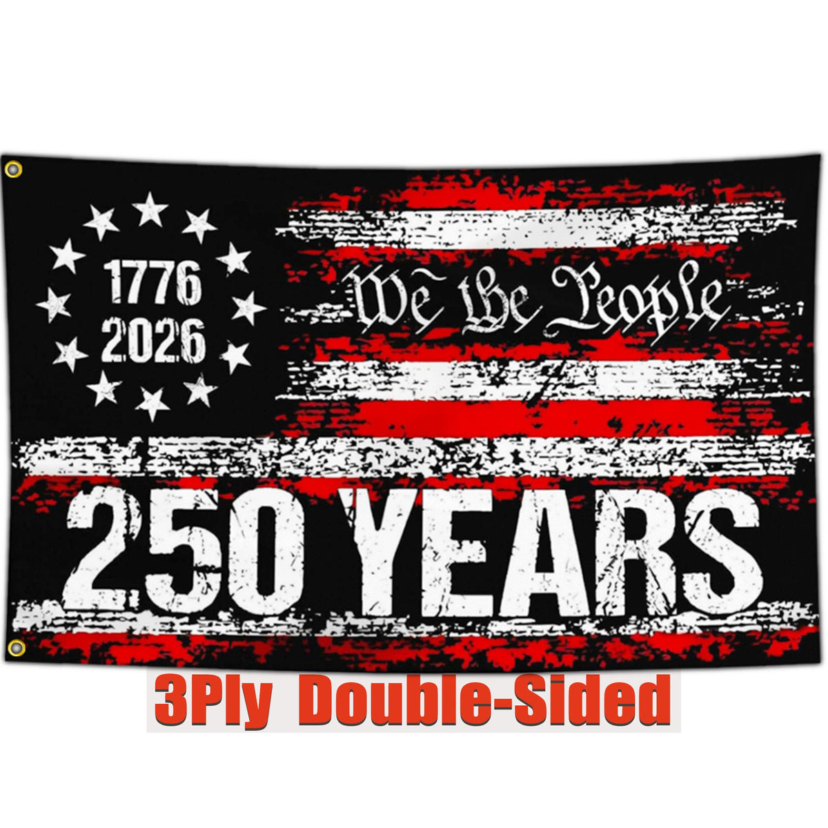 Yesuavt 250th anniversary flag front view ideal for outdoor display