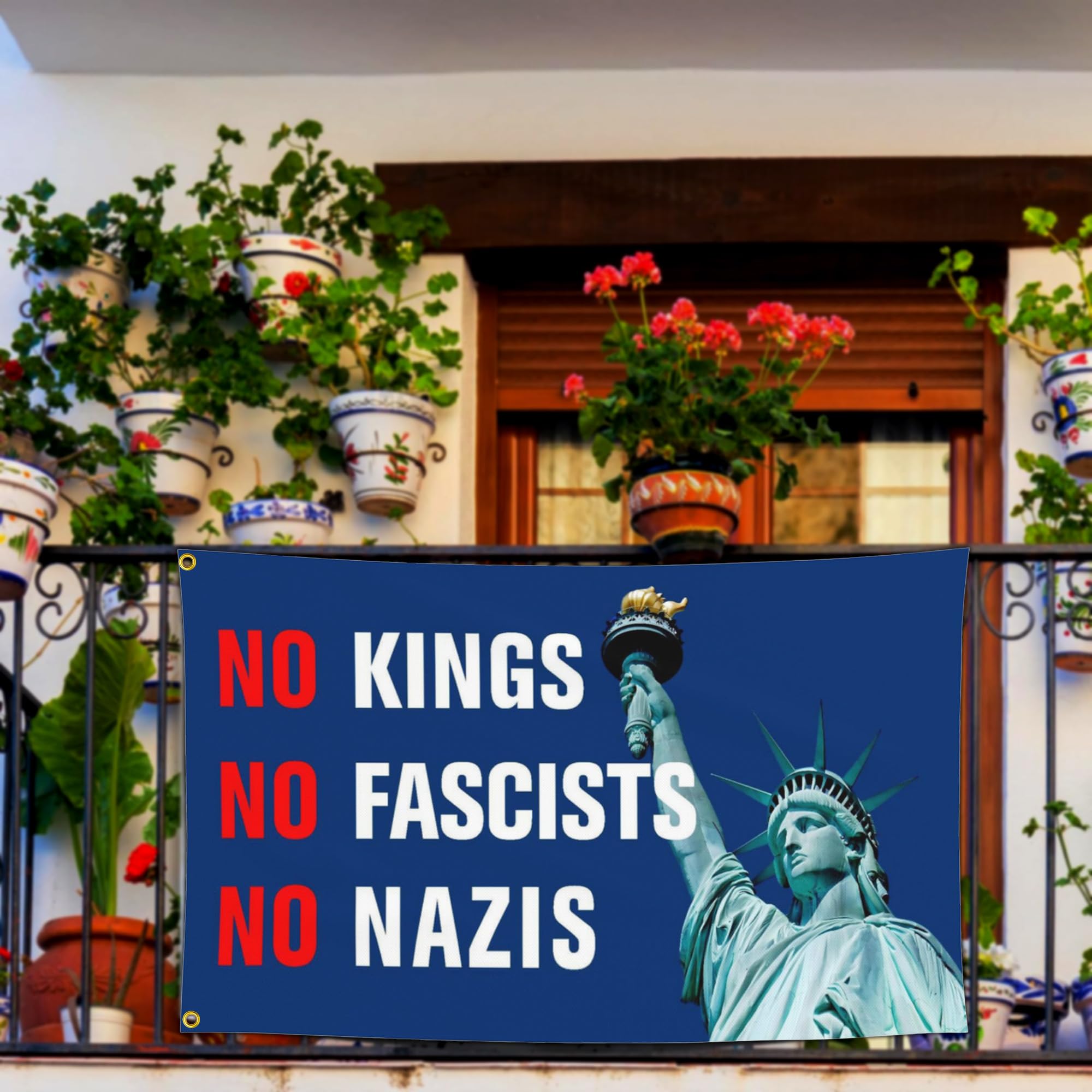 Yesuavt flag suitable for campaigns and parades with bold symbolism.