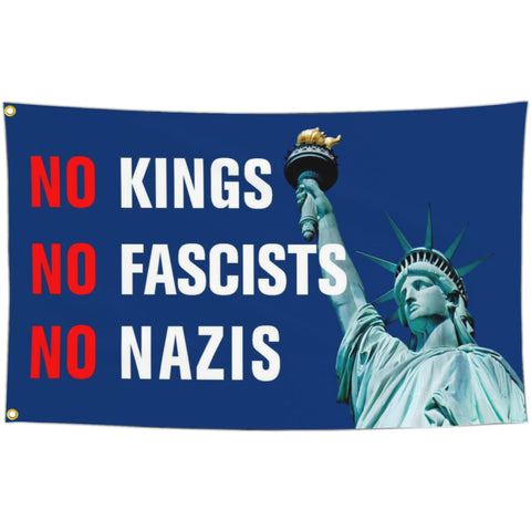 Yesuavt No Kings In America flag 3x5 ft outdoors, durable polyester for lasting color.