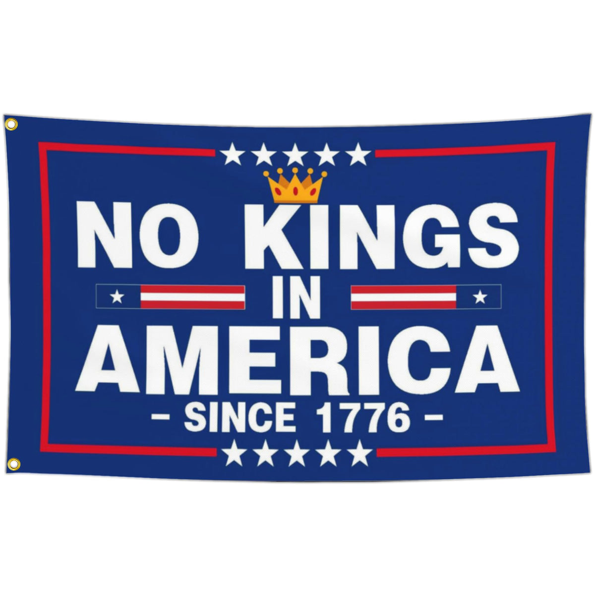 Yesuavt No Kings in America flag 3x5 outdoor display for yard visibility.