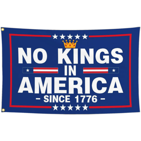 Yesuavt No Kings in America flag 3x5 outdoor display for yard visibility.