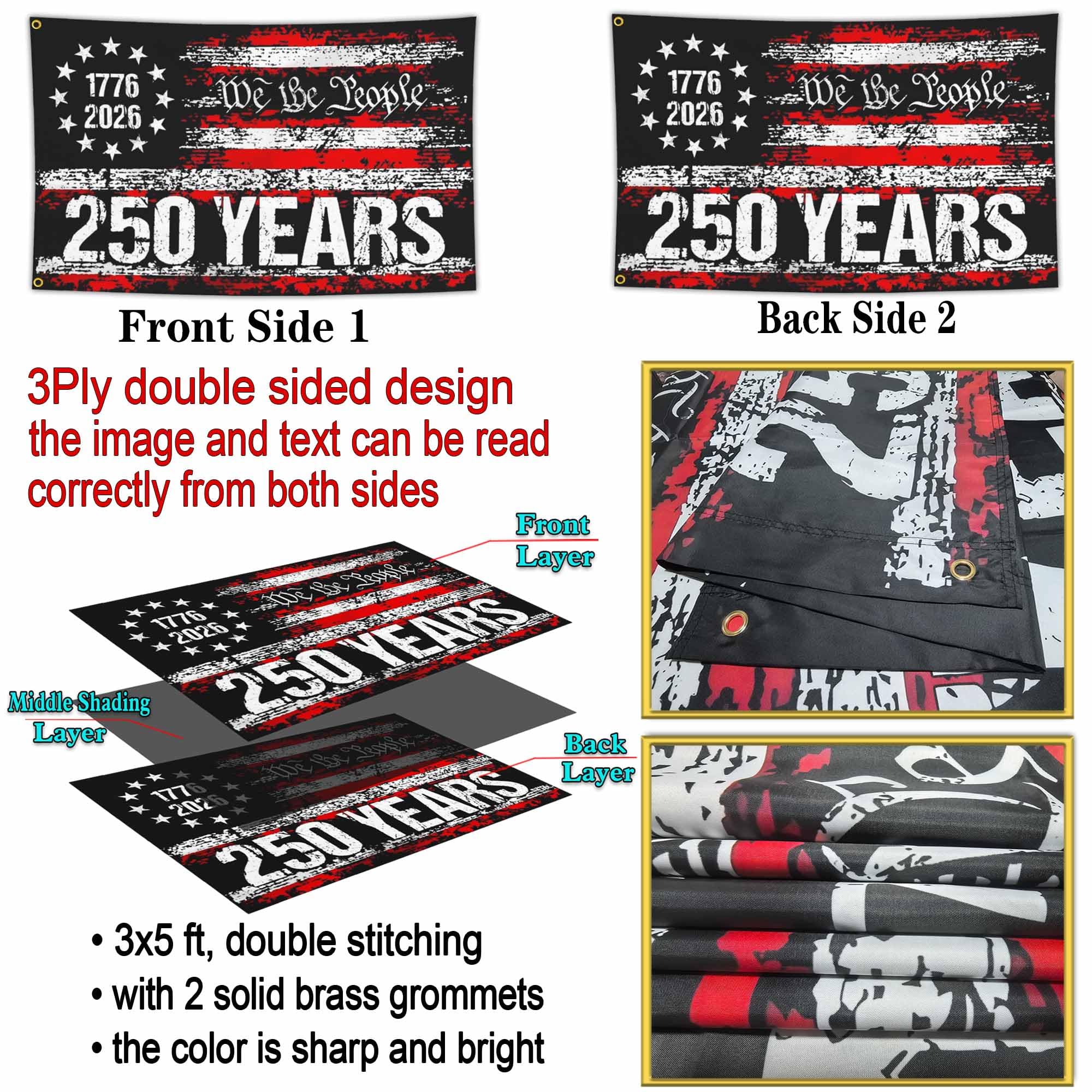 Yesuavt outdoor patio flag demonstrates weather-resistant decoration