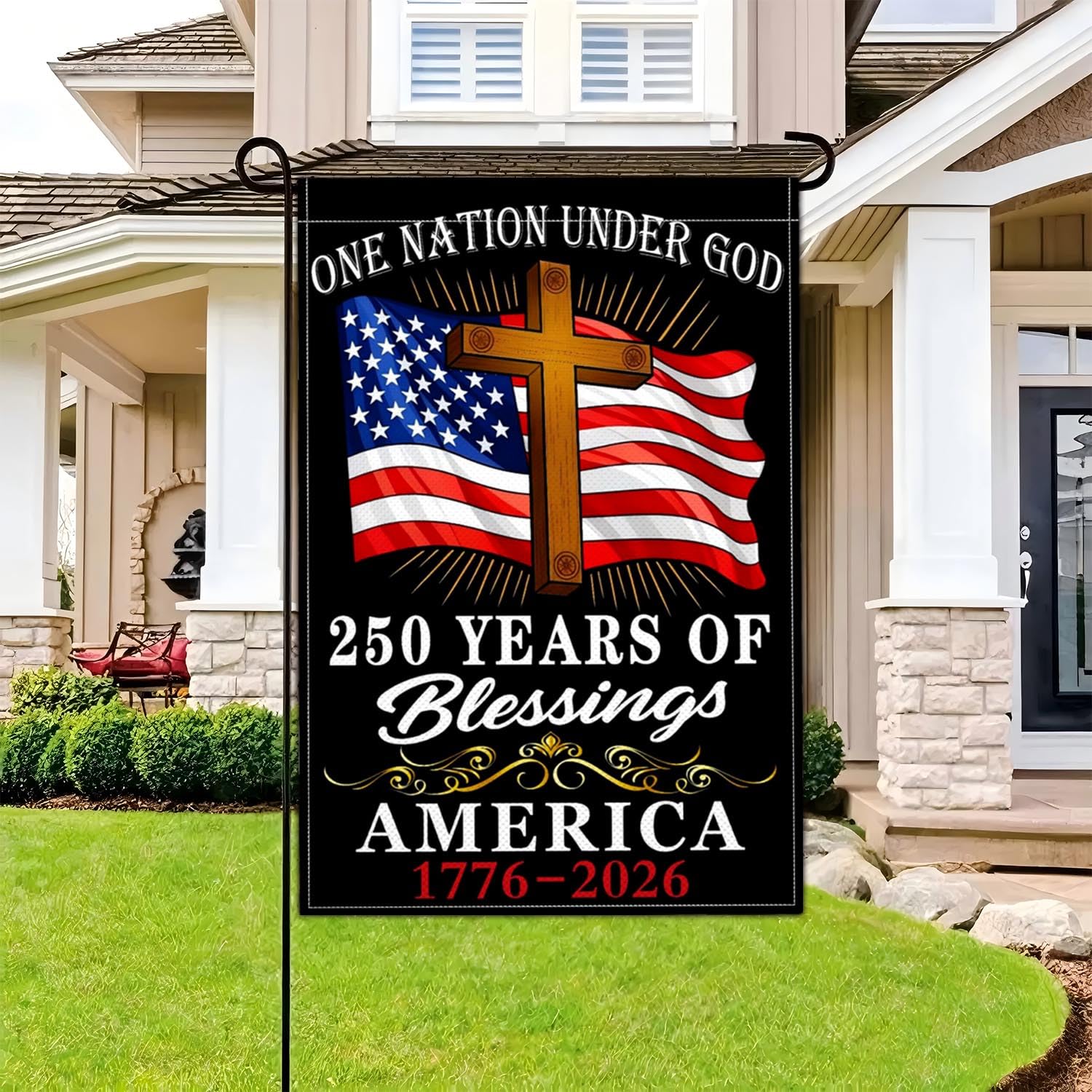 Yesuavt flag close-up colors highlighting vivid patriotic design
