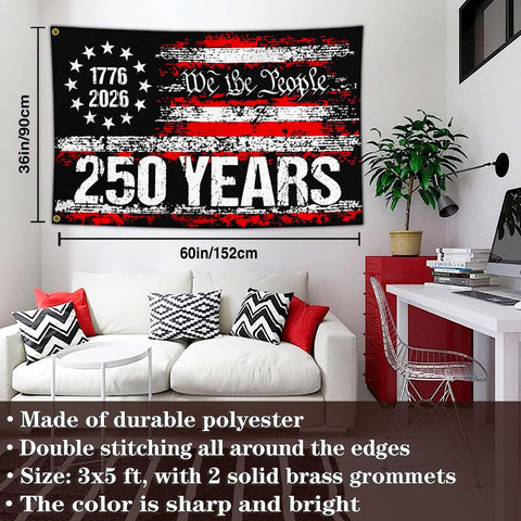 Yesuavt wind-swept outdoor flag perfect for patriotic celebrations