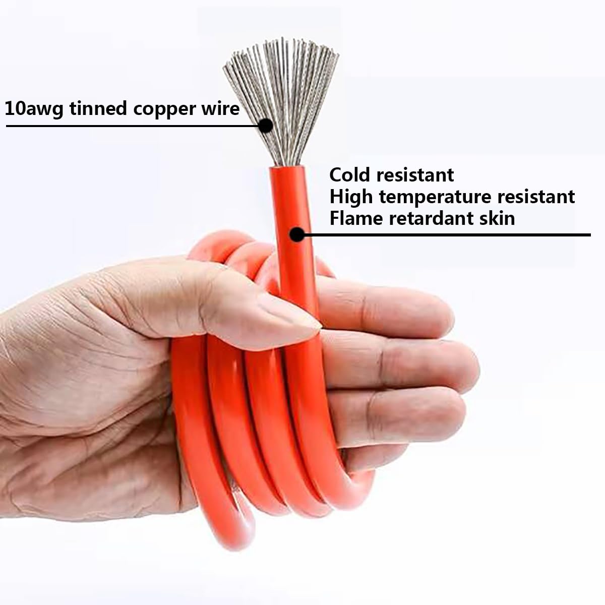 YETOR compact 2ft extension cable for portable charging setups