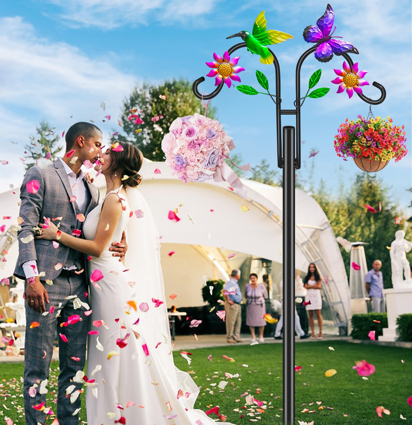 yeuago ideal for seasonally rotating decor like feeders and lanterns.