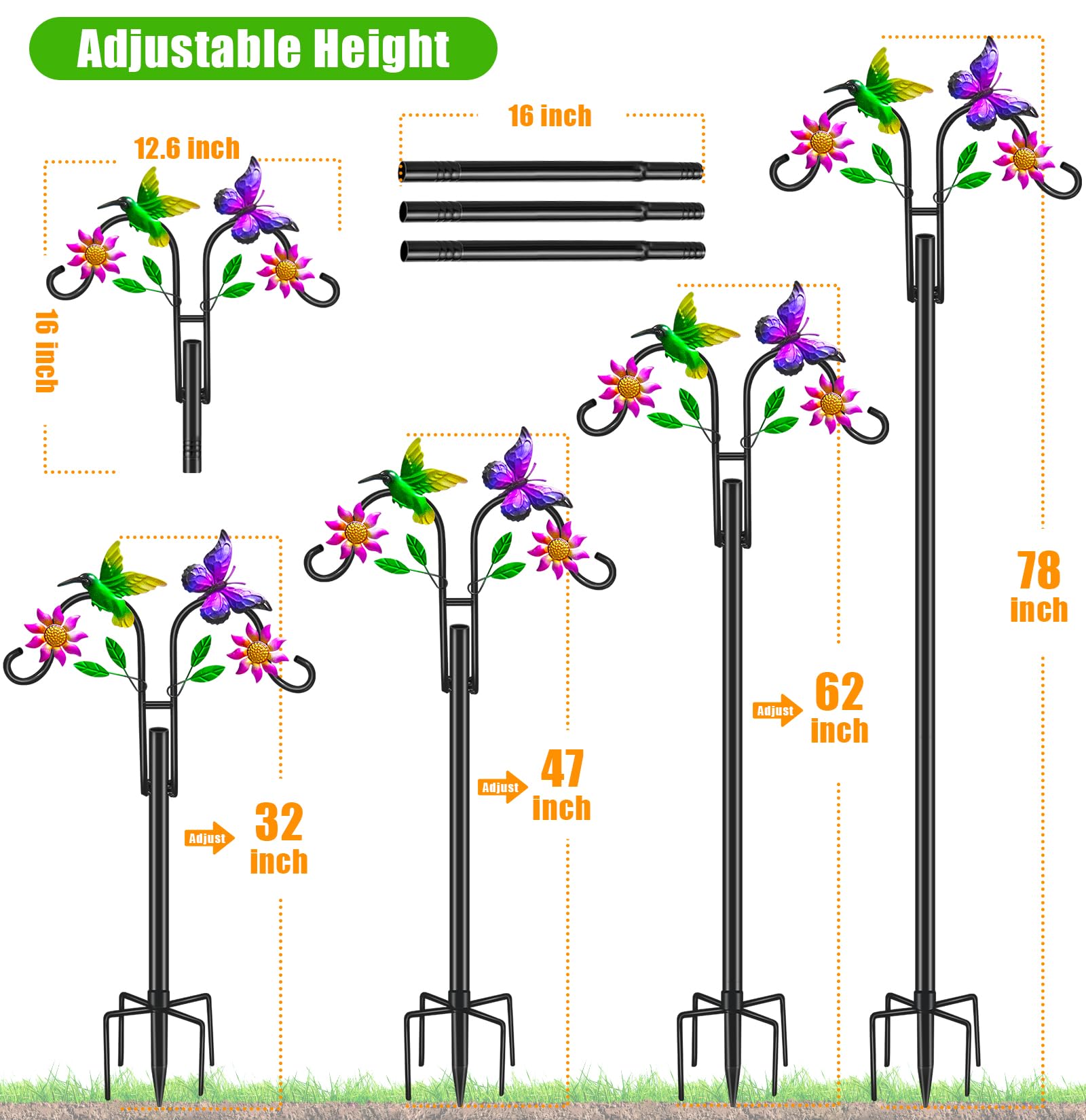 yeuago easy assembly lets you set up quickly for outdoor decorating.