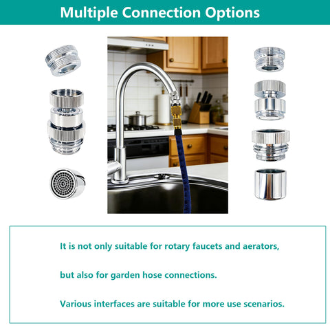 YeulYuuri adapter with M22 and M24 threads for flexible faucet-to-hose connections.