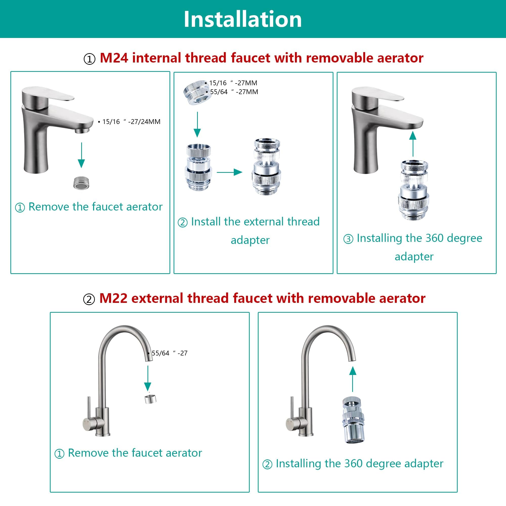 YeulYuuri no-tools installation and quick setup hose adapter.