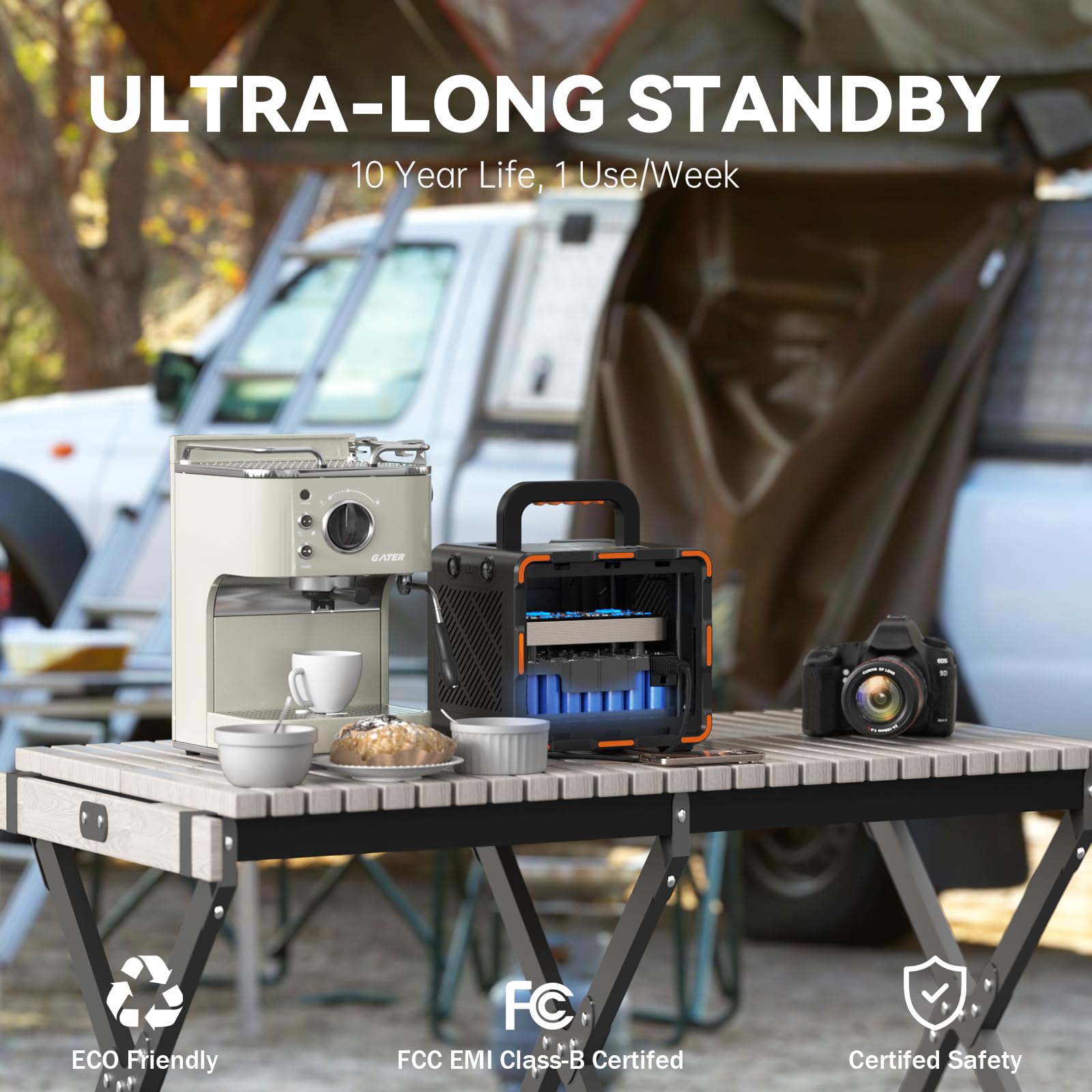 Yewpiny EM300 solar charging capability supports eco friendly recharging on camping trips.