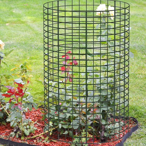 YEXEXINM package includes 18 panels, 18 stakes, and 100 ties