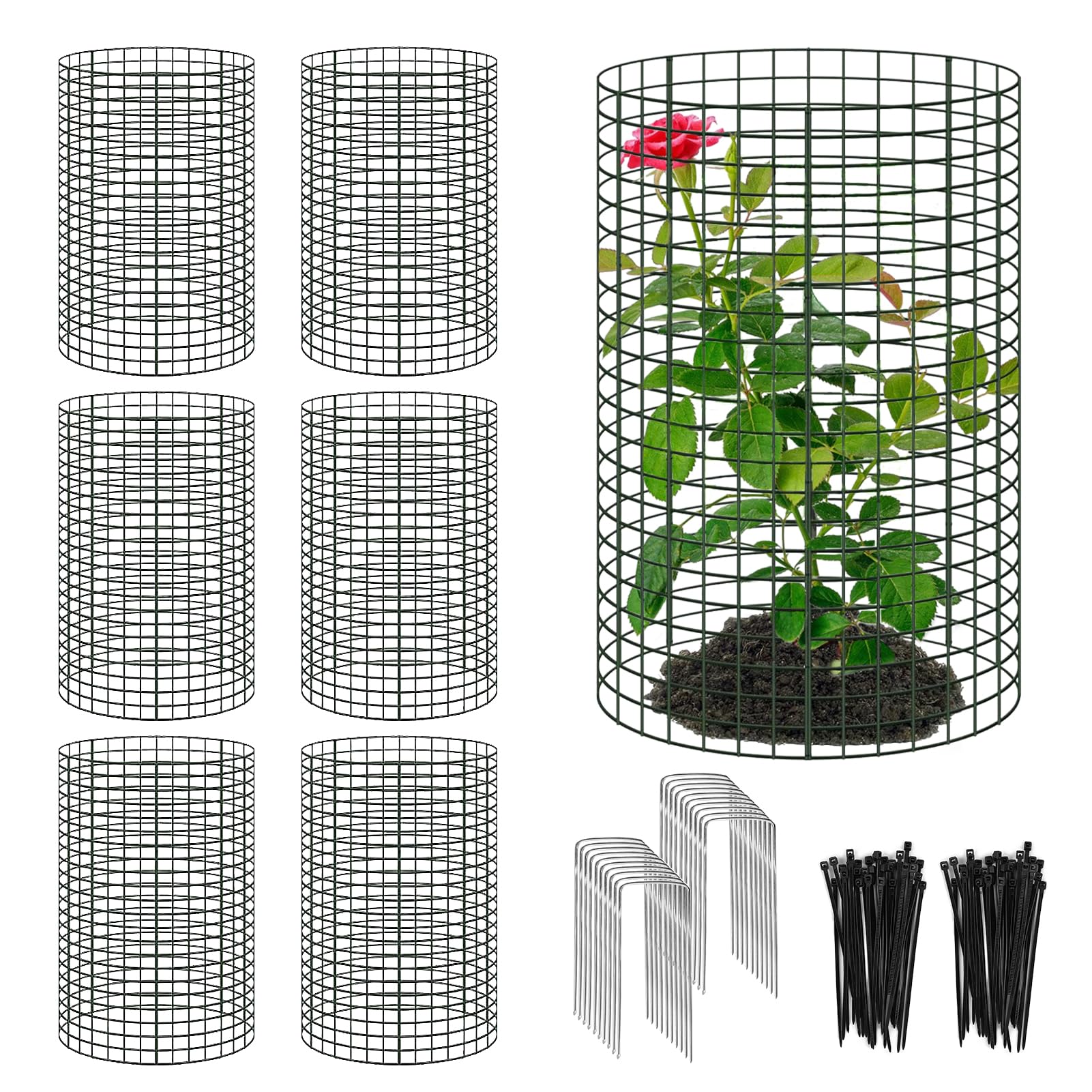 YEXEXINM plant protector cylinder guards seedlings in the garden