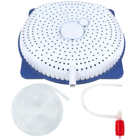 YEXEXINM pool cover water siphon pump assembly enables quick, hands-free water removal.