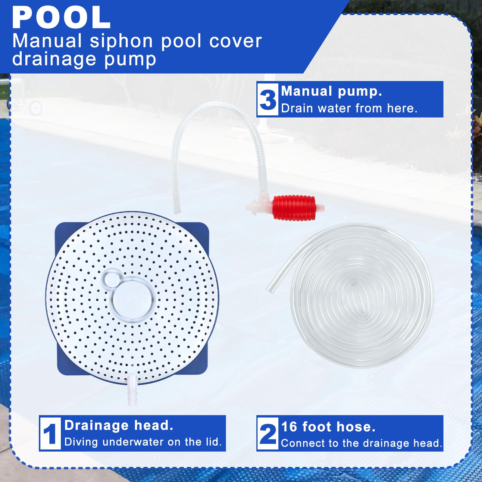YEXEXINM siphon pump handle operation emphasizes user-friendly draining without heavy tools.