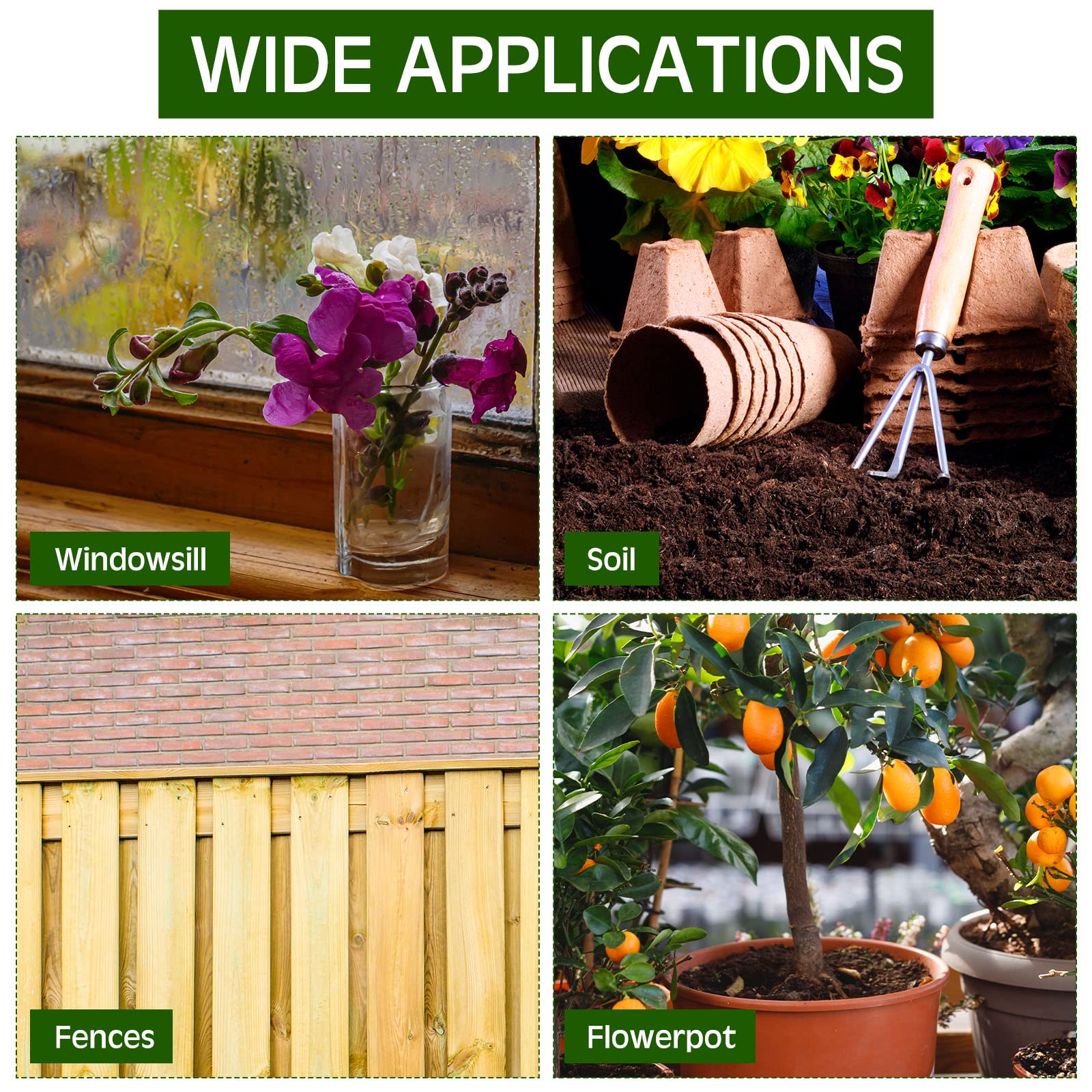Yexiya easy-install rain gauge for fence posts and garden edges.