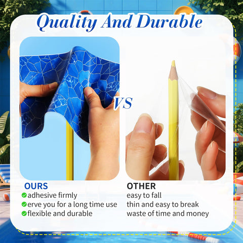 Yexiya PVC patch sticks instantly against water, sun, and chemicals.