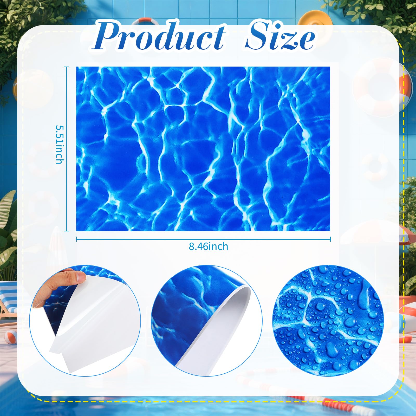 Yexiya underwater blend patch blends with liner for discreet repairs.