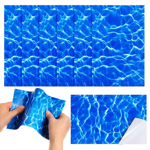 Yexiya PVC pool patch six large patches for easy above-ground pool repairs.