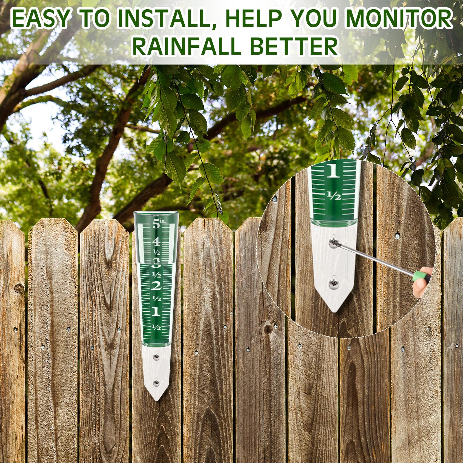Yexiya yard rain gauge for precise precipitation tracking near walkways.