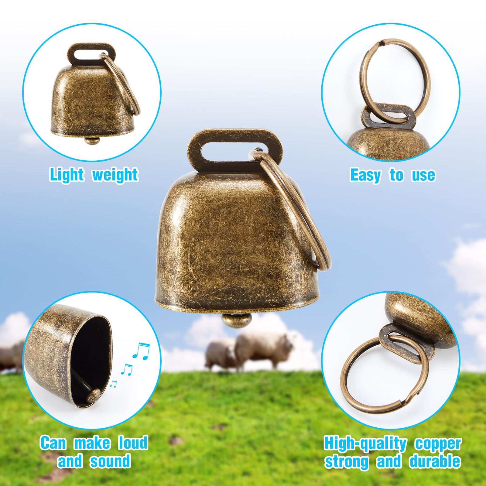Yeyeplum durable metal bell suitable for outdoor use.