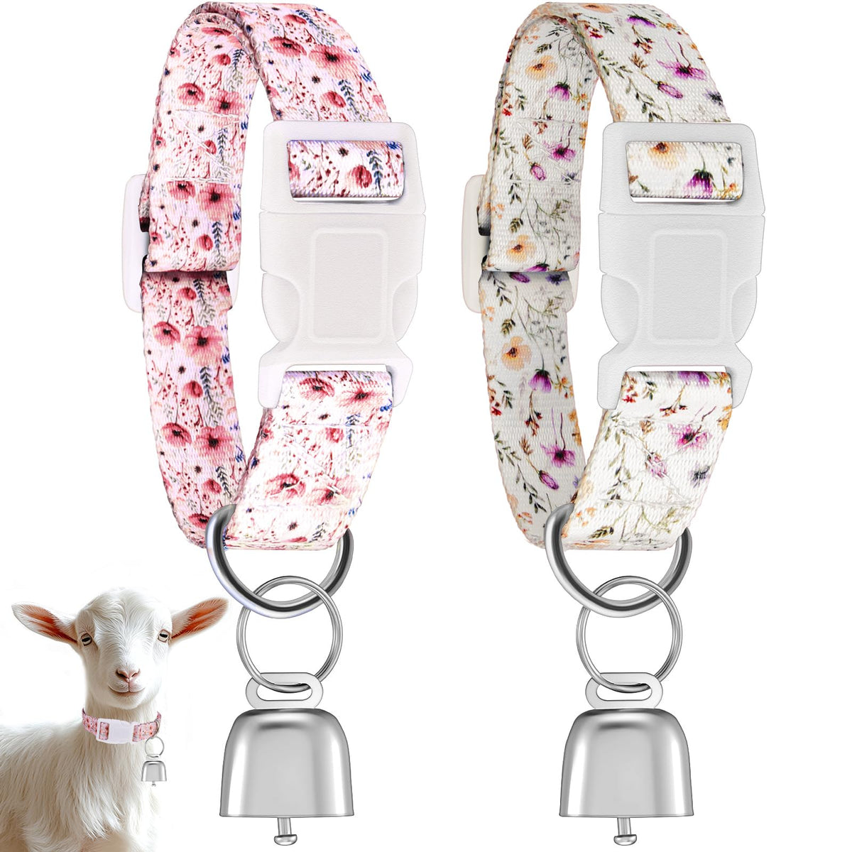 Yeyeplum goat collar bell white helps locate goats during grazing.