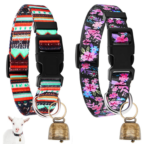 Yeyeplum goat collar with bronze bell, easy to locate grazing goats.