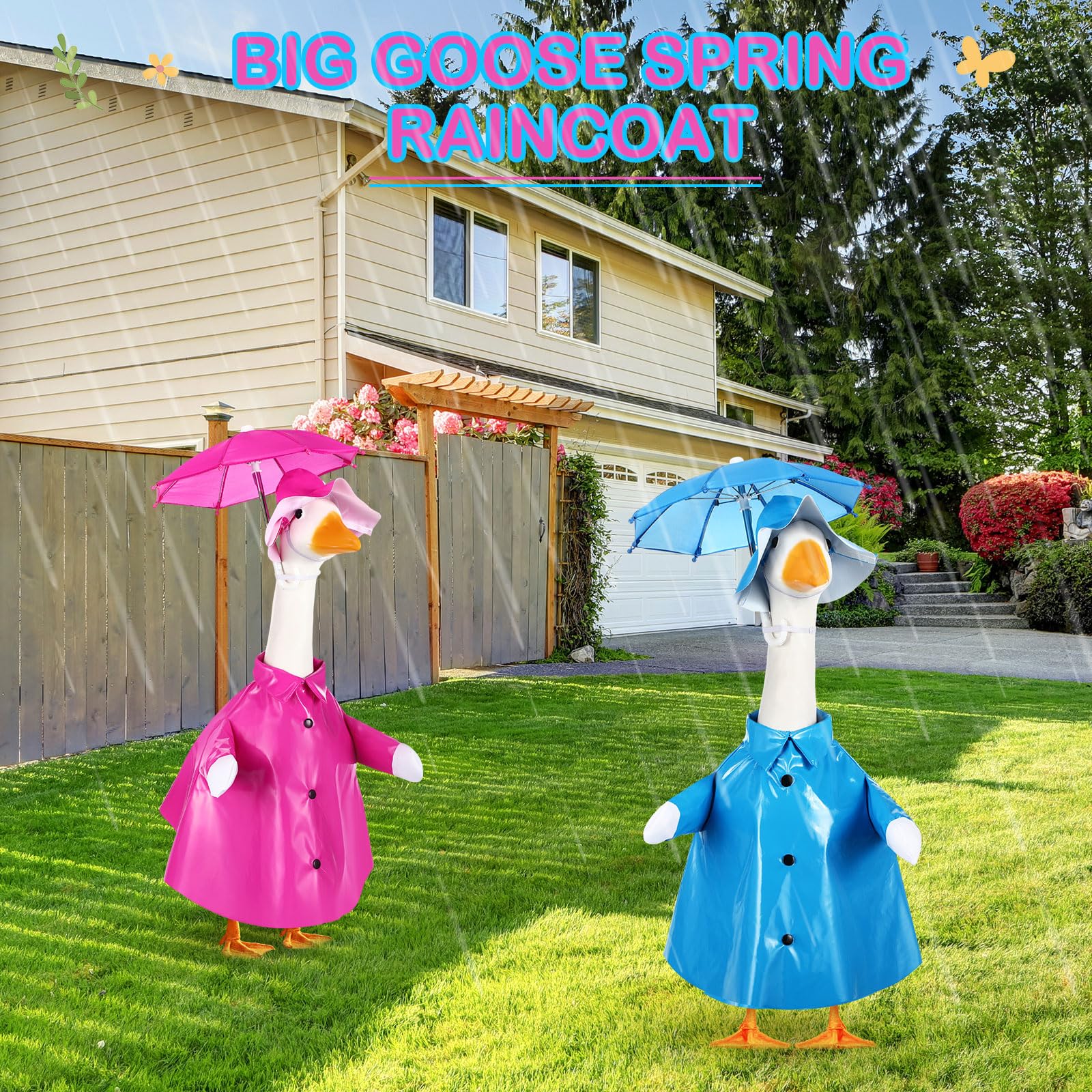 Fits standard 23-inch lawn geese for easy dressing