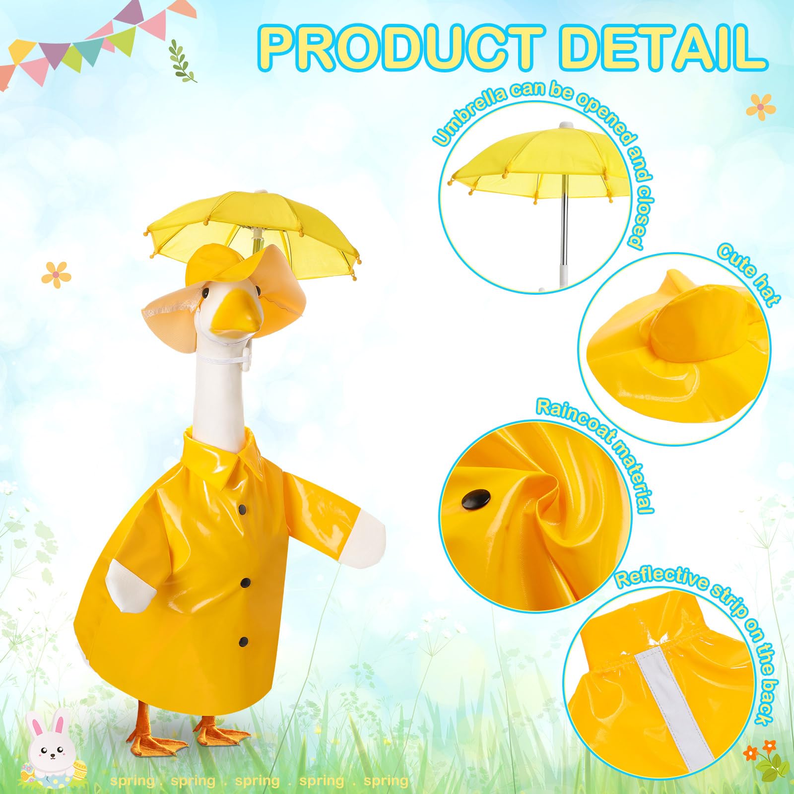 Yeyeplum goose umbrella small red included for weather-ready decor
