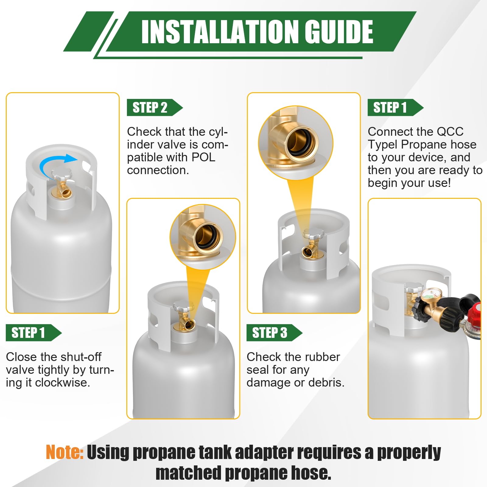 YEYETUO robust fittings resist temperature changes and corrosion over time.