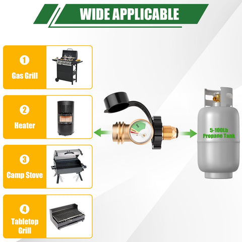 YEYETUO ideal for RVs, grills, camp stoves, and outdoor heating.