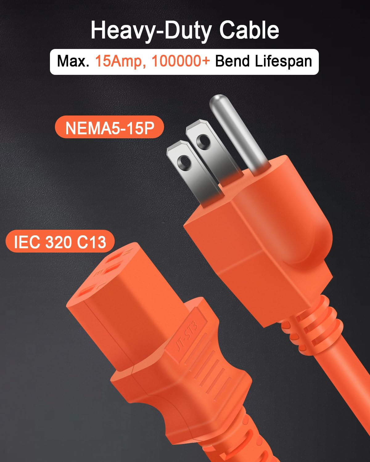YEZriler 6.6ft cable demonstrating flexibility for mobile setups.