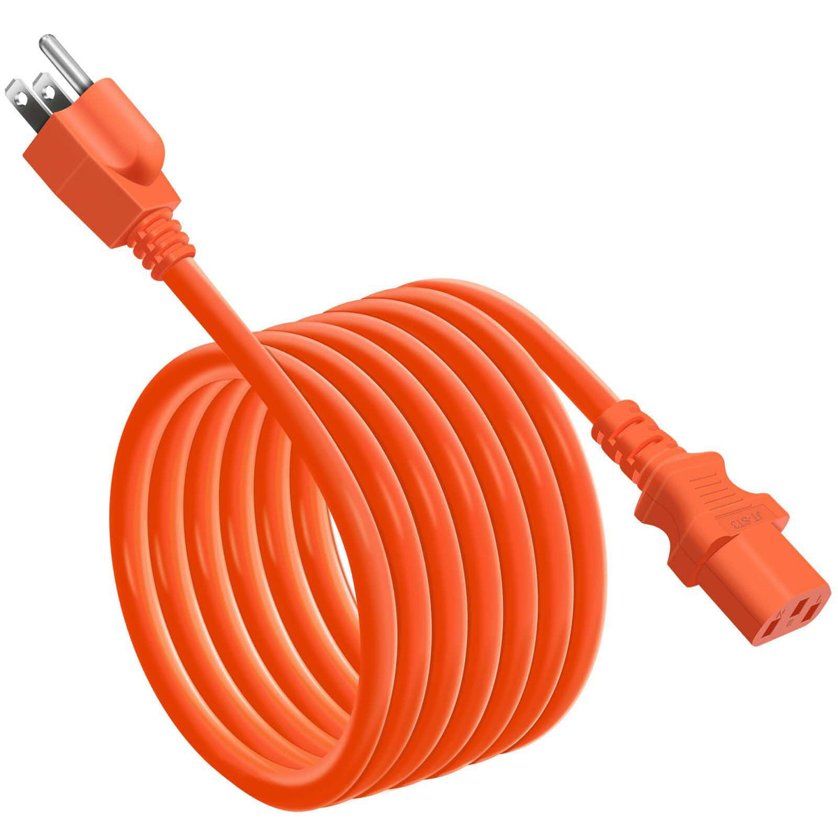 YEZriler heavy-duty orange cable exterior for reliable portable power charging.