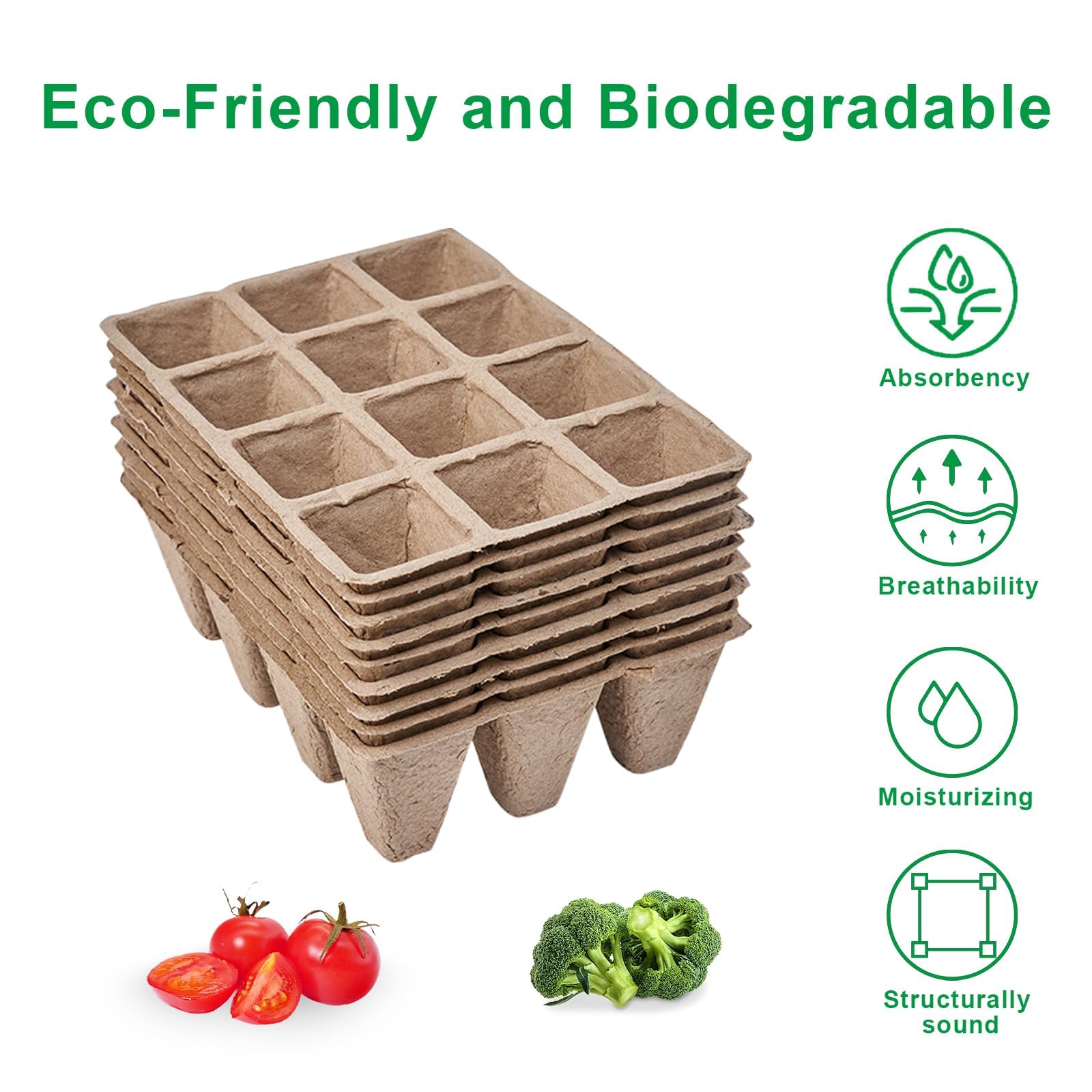 YFANITI seedling tray features air permeability and moisture retention for robust germination